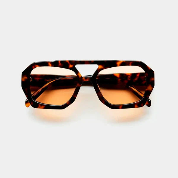 Lunettes de soleil femme – Monture géométrique – Verres teintés – Style rétro chic