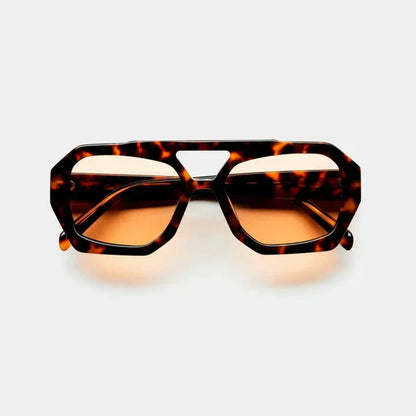 Lunettes de soleil femme – Monture géométrique – Verres teintés – Style rétro chic