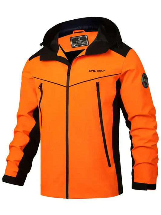 Veste homme outdoor – Imperméable – Capuche – Poches zippées – Détails réfléchissants