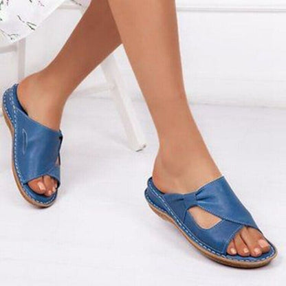 Sandales femme – Semelle plate confortable – Design à brides croisées – Enfilage facile