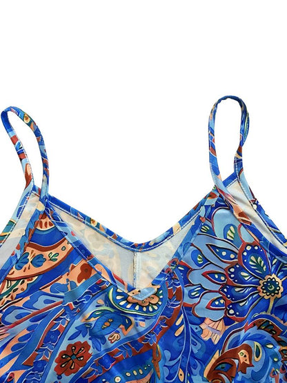 Robe Femme Cami – Tissu Respirant – Décolleté V – Coupe A-Ligne Fluide Sans Manches