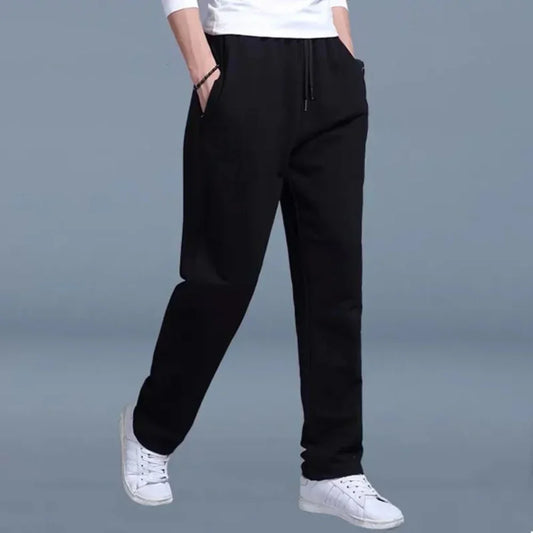 Pantalon de jogging homme – Coupe décontractée – Maille respirante – Poches latérales