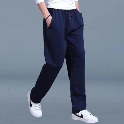 Pantalon de jogging homme – Coupe décontractée – Maille respirante – Poches latérales