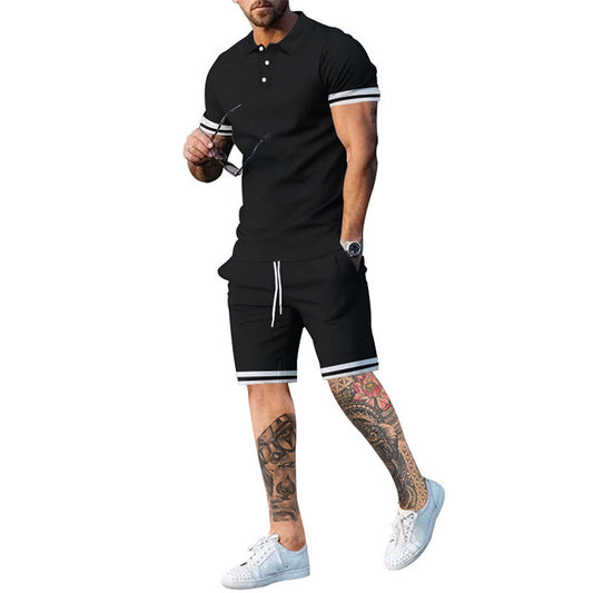 Ensemble polo et short homme – Coupe slim – Style sport décontracté