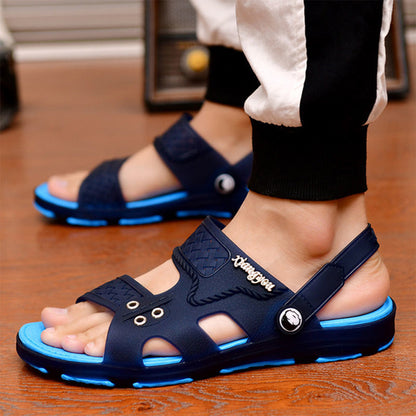 Sandales homme – Semelle rembourrée – Brides réglables – Confort respirant
