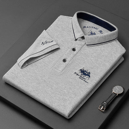 Polo homme – Coupe régulière – Maille douce respirante – Manches courtes – Logo brodé