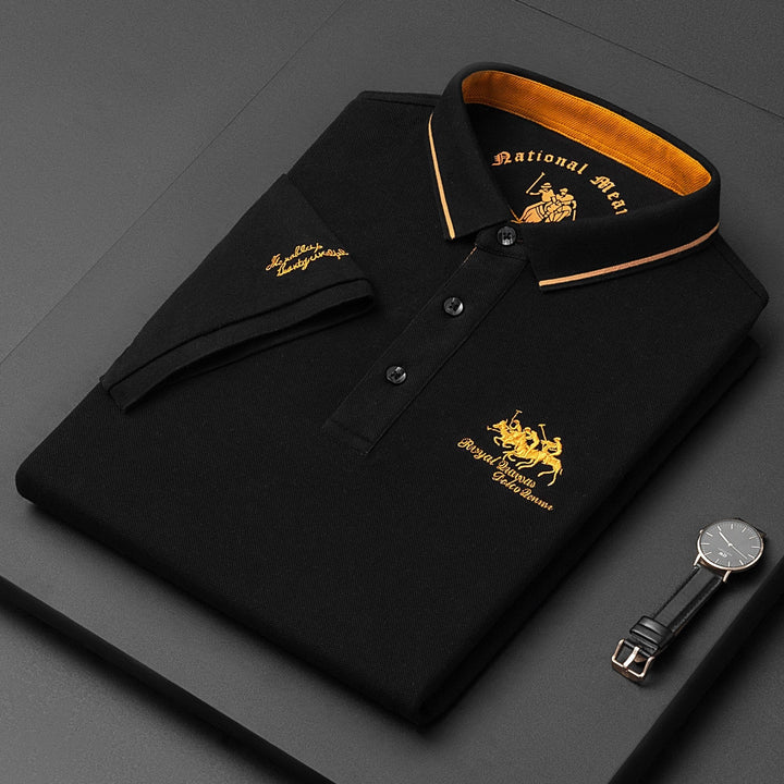 Polo homme – Coupe régulière – Maille douce respirante – Manches courtes – Logo brodé
