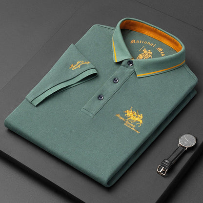 Polo homme – Coupe régulière – Maille douce respirante – Manches courtes – Logo brodé