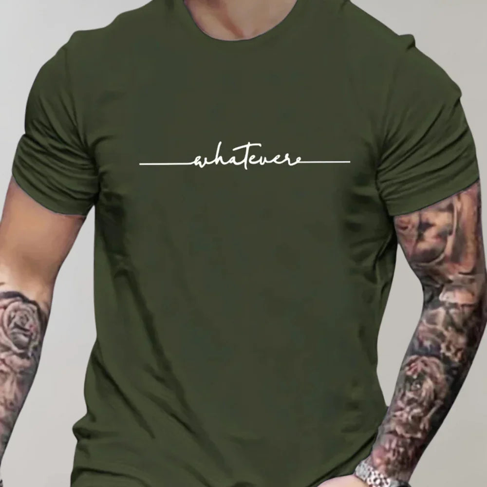 T-shirt homme – Coupe regular – Maille douce – Imprimé graphique moderne