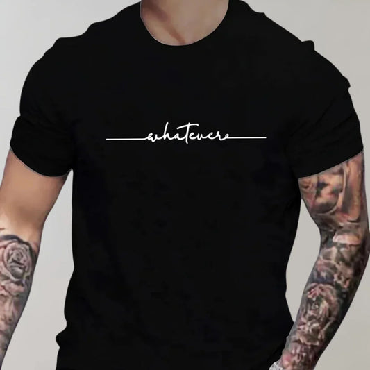 T-shirt homme – Coupe regular – Maille douce – Imprimé graphique moderne