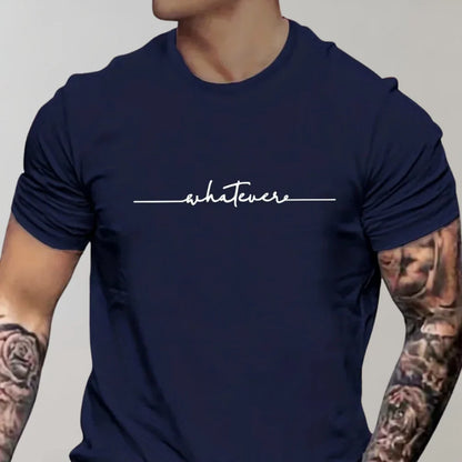 T-shirt homme – Coupe regular – Maille douce – Imprimé graphique moderne