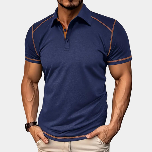 Polo homme – Coupe slim – Maille douce – Manches courtes – Style ajusté