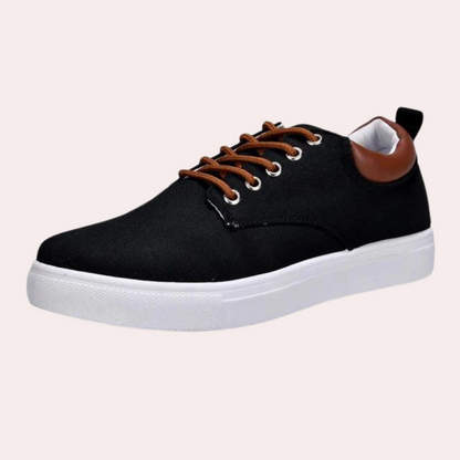 Chaussures basses homme – Slim fit – Similicuir – Semelle en caoutchouc blanc