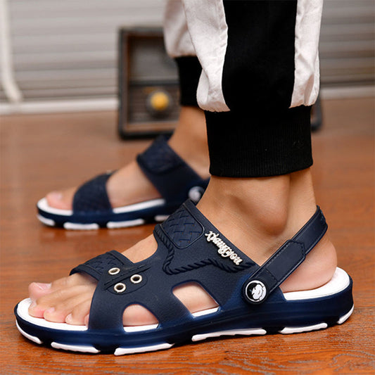 Sandales homme – Semelle rembourrée – Brides réglables – Confort respirant