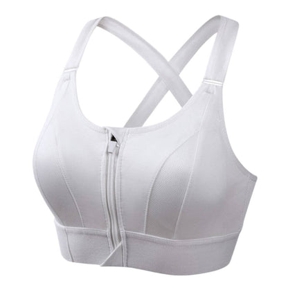 Soutien-gorge femme – Maintien Longline – Zip Frontal – Dos Croisé – Tissu Respirant