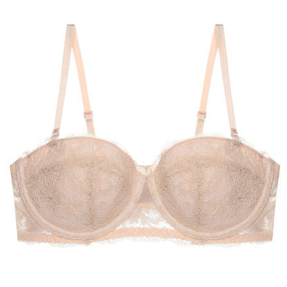 Soutien-gorge balconnet femme – Dentelle raffinée – Armatures – Bretelles réglables