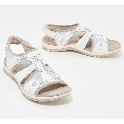 Sandales femme – Bout ouvert – Semelle confort – Bride réglable – Tissu respirant