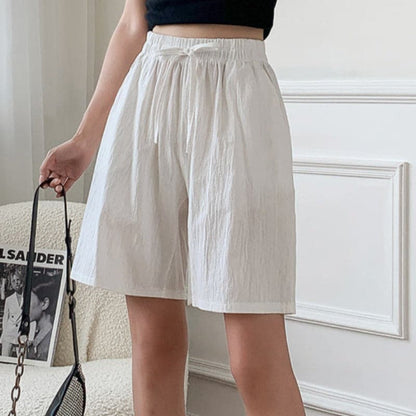 Short femme – Coupe décontractée – Taille élastique – Fibres naturelles respirantes