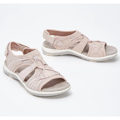 Sandales femme – Bout ouvert – Semelle confort – Bride réglable – Tissu respirant