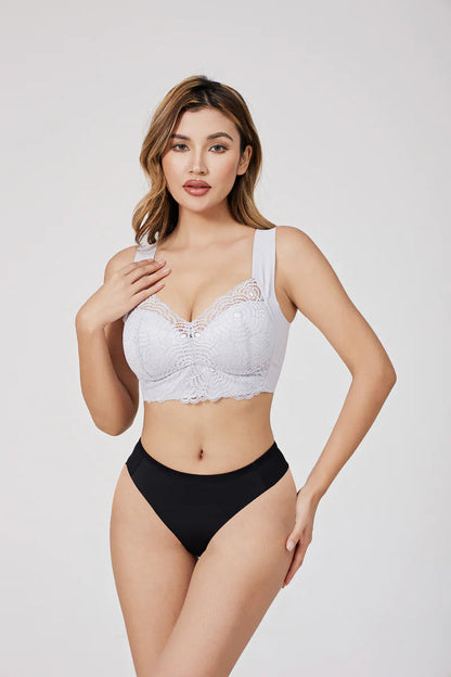 Soutien-gorge femme – Push-up structuré – Dentelle élégante – Bretelles larges