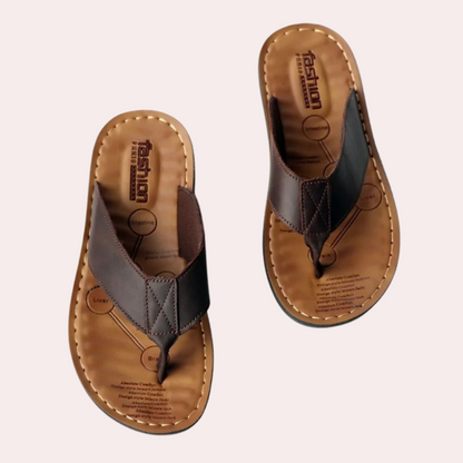 Chaussons homme – Bout ouvert – Enfilage facile – Semelle rembourrée confort