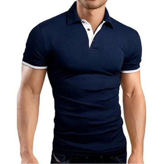 Polo homme – Coupe slim – Manches courtes – Fibres naturelles respirantes