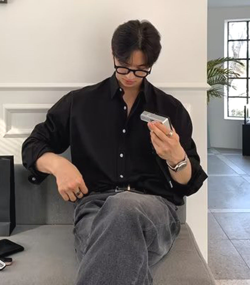 Men's long-sleeve shirt – Relaxed fit – Breathable fabric – Casual style