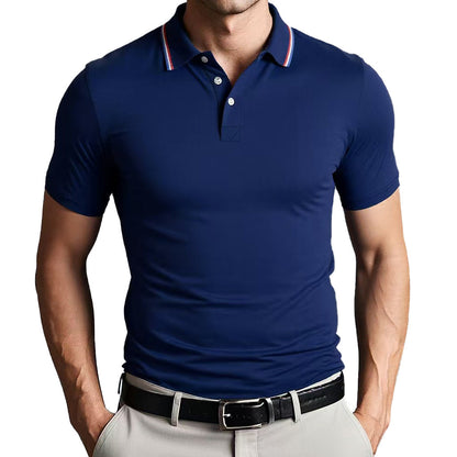 Polo pour homme - Coupe ajustée - Tissu doux et respirant - Manches courtes élégantes