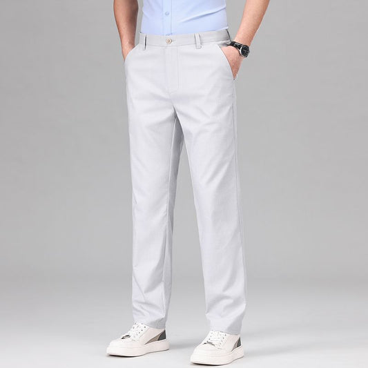 Pantalon Homme – Coupe Droite Classique – Tissu Respirant – Style Décontracté Chic