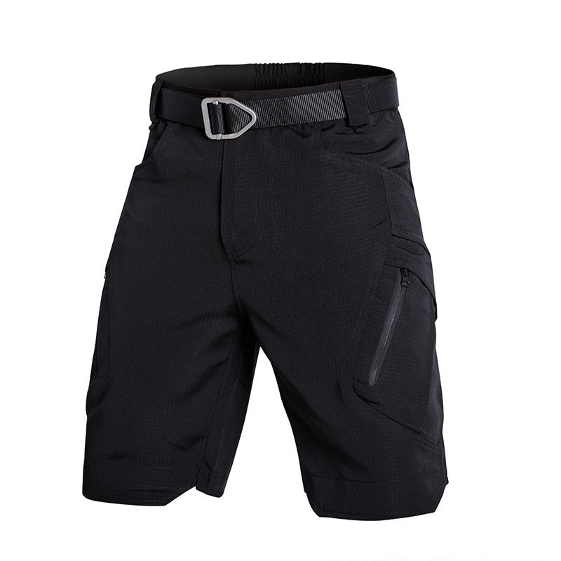 Short cargo femme – Coupe décontractée – Taille élastique – Poches zippées – Tissu respirant