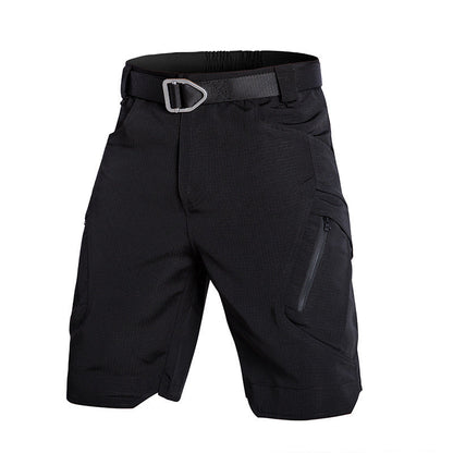 Short cargo femme – Coupe décontractée – Taille élastique – Poches zippées – Tissu respirant