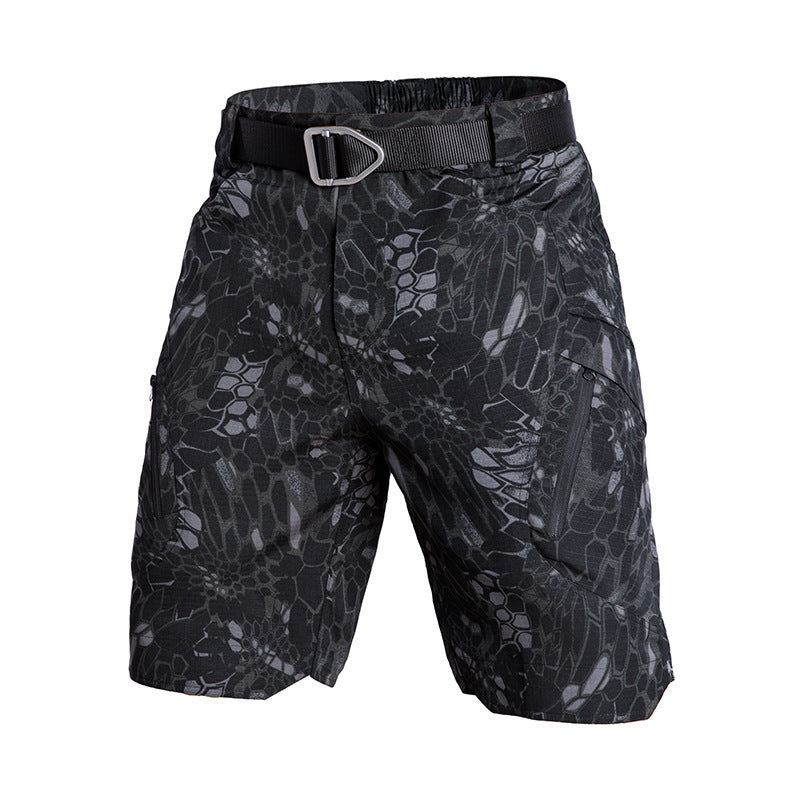 Short cargo femme – Coupe décontractée – Taille élastique – Poches zippées – Tissu respirant