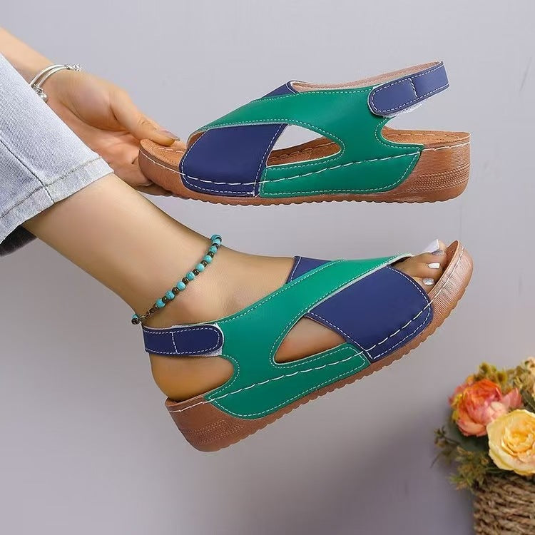 Sandales femme – Bout ouvert – Bride croisée – Confort léger respirant