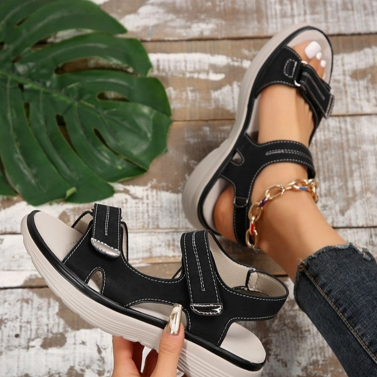 Sandales orthopédiques femme – Bout ouvert – Semelle confort – Brides réglables