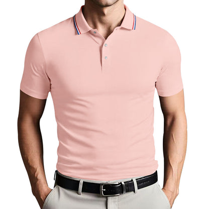Polo pour homme - Coupe ajustée - Tissu doux et respirant - Manches courtes élégantes