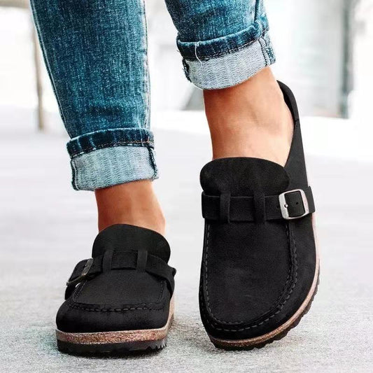 Sandales Mules Femme – Bout Fermé – Talon Bas – Style Décontracté
