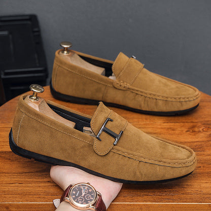 Men's moccasins – Casual shoes – Round toe – Soft breathable sole