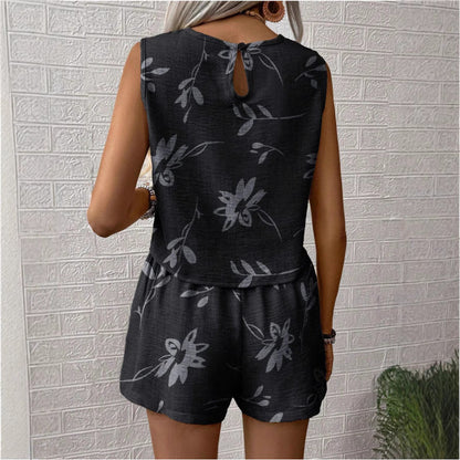 Ensemble Femme – Débardeur et Short Taille Haute – Coupe Décontractée – Tissu Respirant