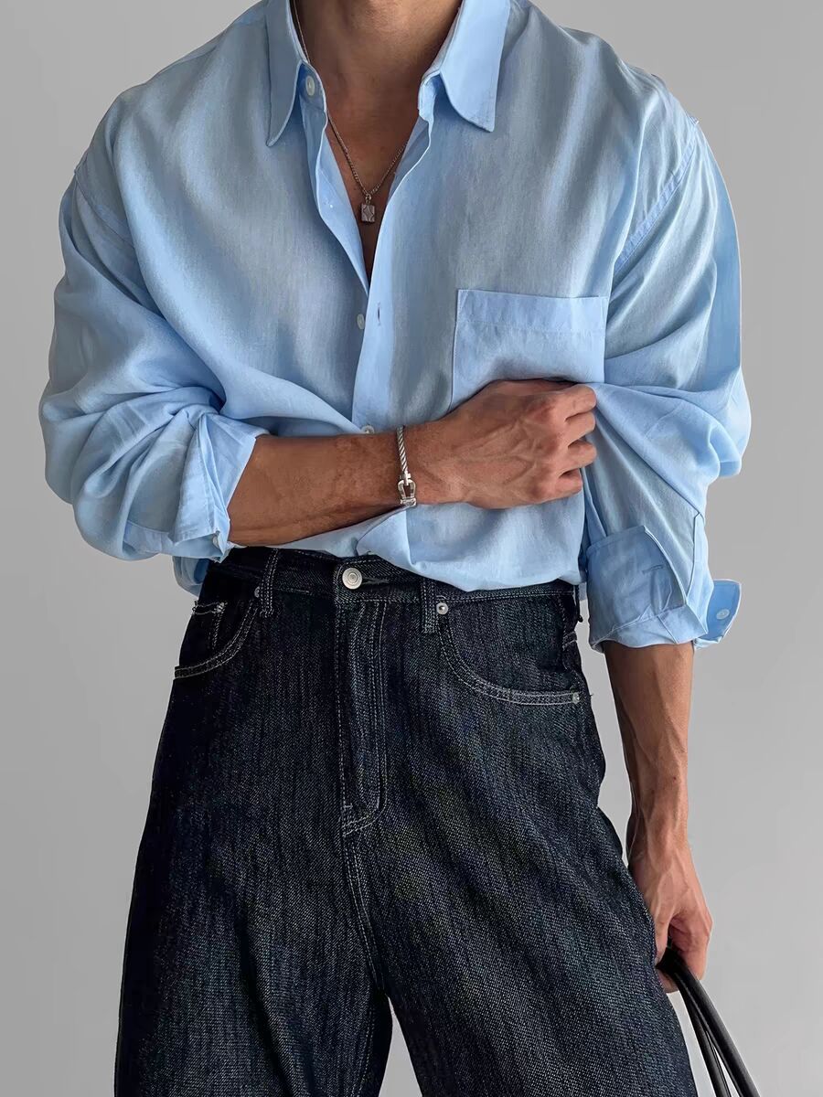 Men's long-sleeve shirt – Relaxed fit – Breathable fabric – Casual style