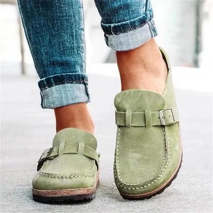 Sandales Mules Femme – Bout Fermé – Talon Bas – Style Décontracté