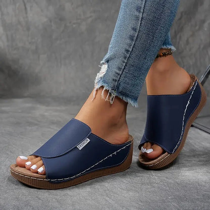 Femme Mules en Cuir - Silhouette Aérodynamique - Confort Versatile - Design Élégant