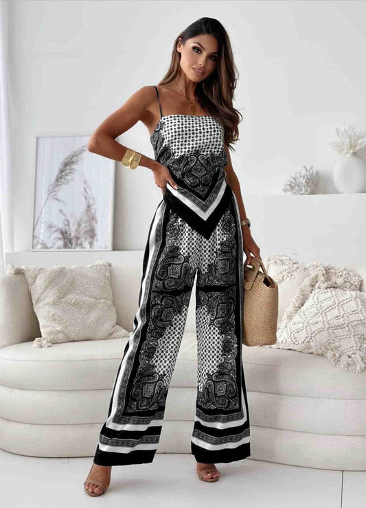 Ensemble deux pièces femme – Coupe fluide – Bretelles fines – Tissu luxe respirant