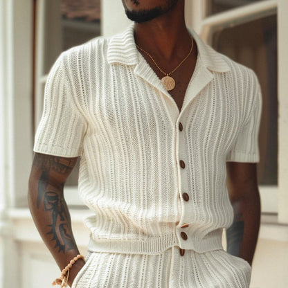 Ensemble Homme T-shirt et Short – Coupe Slim – Style Décontracté