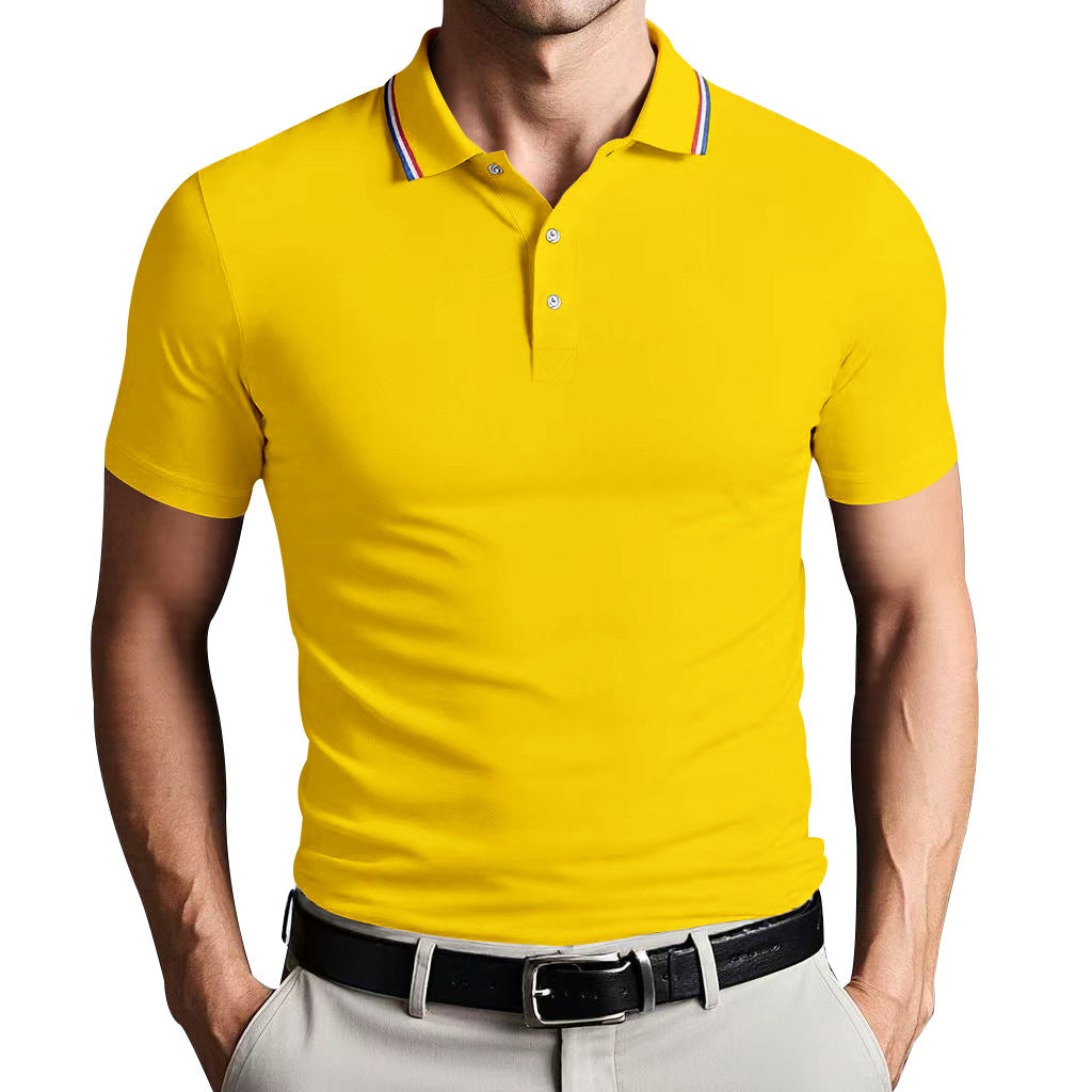 Polo pour homme - Coupe ajustée - Tissu doux et respirant - Manches courtes élégantes