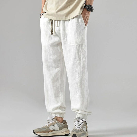 Pantalon Jogging Homme – Coton Respirant – Coupe Décontractée – Taille Cordon – Chevilles Élastiquées