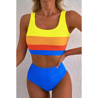 Bikini femme – Coupe sport – Maintien optimal – Taille haute couvrante – Séchage rapide