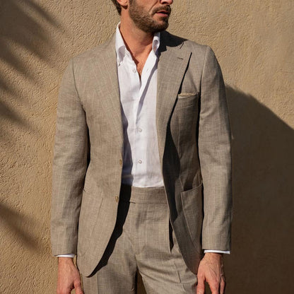 Blazer for men – Slim fit – Breathable fabric – Single-breasted – Notched lapel