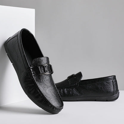 Men's loafers – Classic style – Glossy finish – Breathable comfort