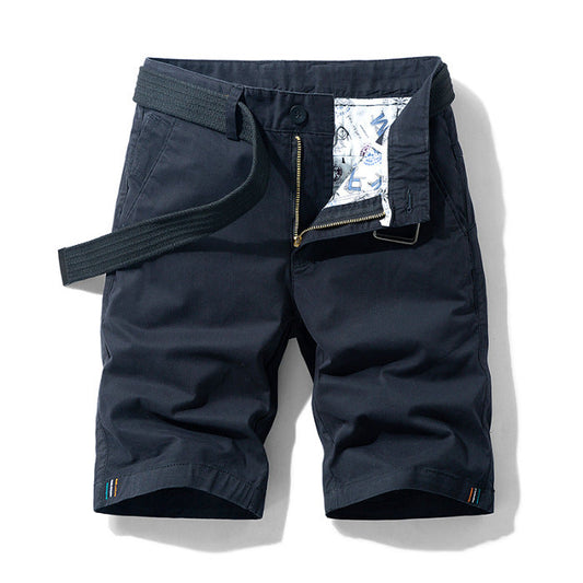 Short homme – Coupe décontractée – Ceinture ajustable – Poches latérales