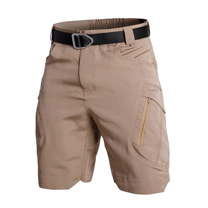 Short cargo femme – Coupe décontractée – Taille élastique – Poches zippées – Tissu respirant